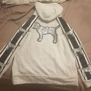 Victoria secret Bling marbled/speckled hoodie